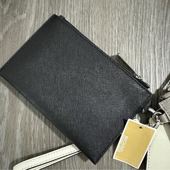 Michael Kors Jet Set Travel Trio 3 in‎ 1 Wristlet in Off White/Gray/Black NWT - Picture 3 of 12